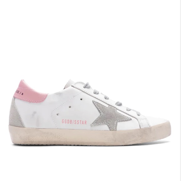 Golden Goose Shoes - Golden Goose Superstar Sneakers - Pink & Grey